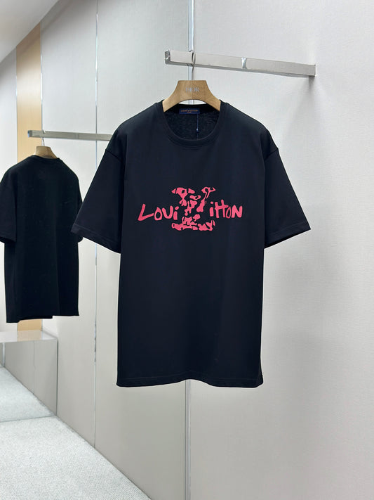 LOUI*V  Logo-embossed cotton T-shirt