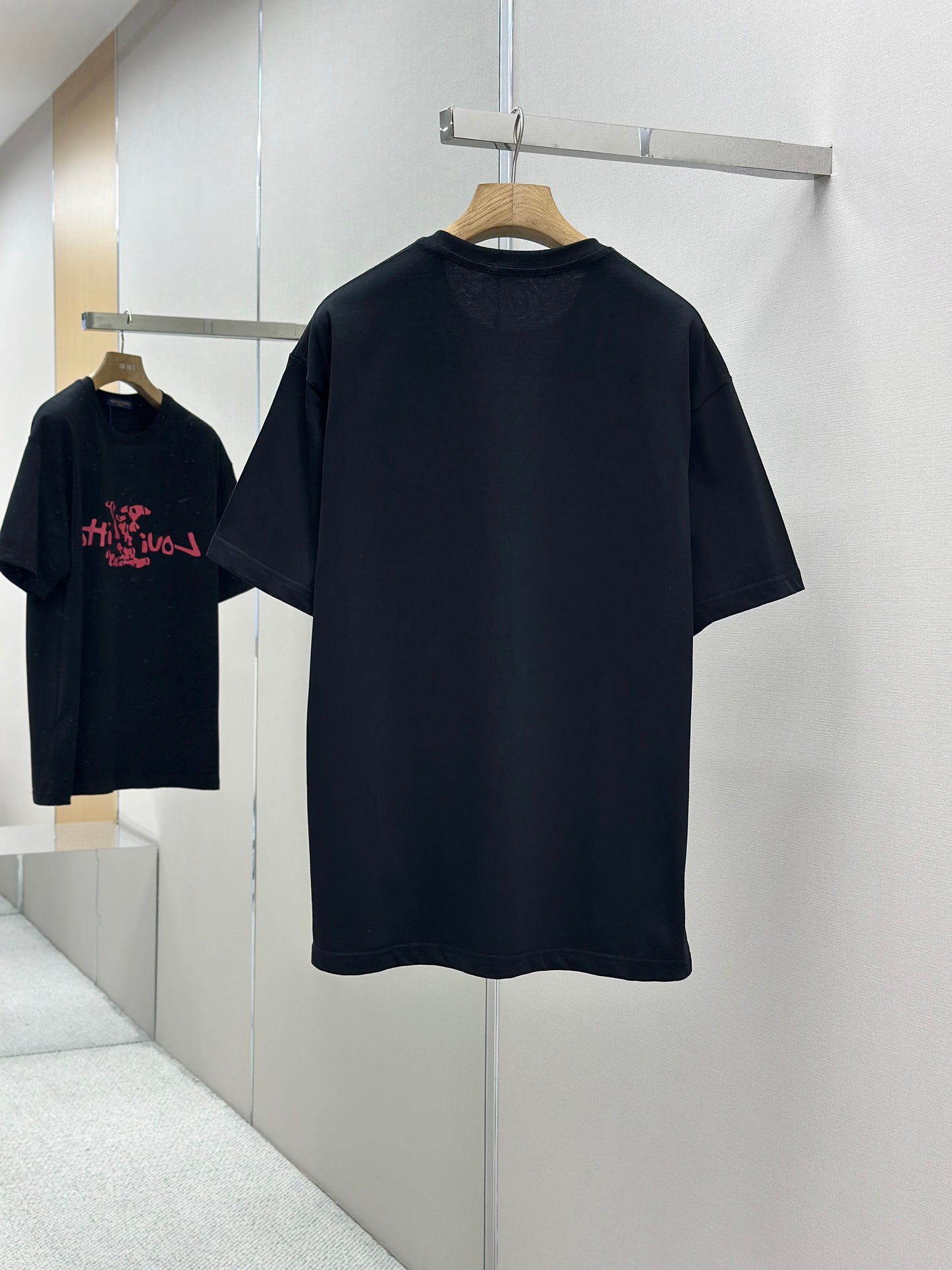 LOUI*V  Logo-embossed cotton T-shirt
