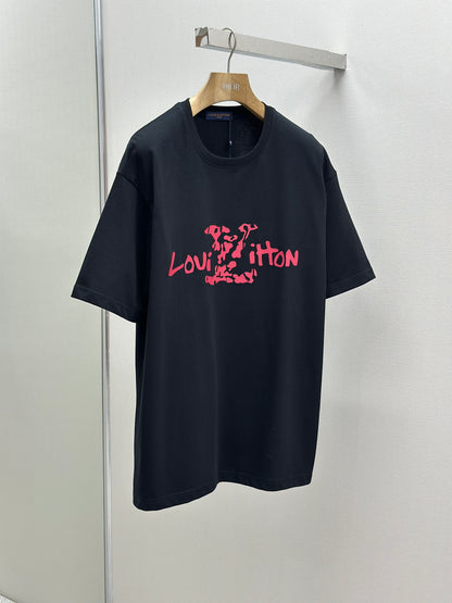 LOUI*V  Logo-embossed cotton T-shirt
