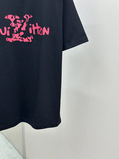 LOUI*V  Logo-embossed cotton T-shirt