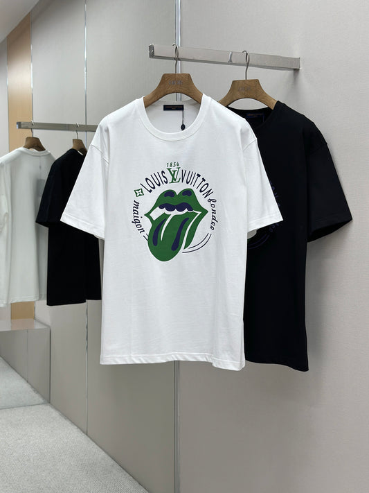 LOUI*V  Logo-embossed cotton T-shirt