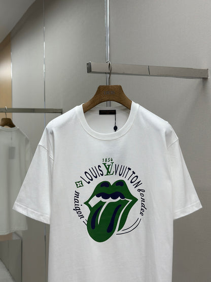 LOUI*V  Logo-embossed cotton T-shirt