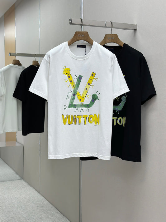 LOUI*V  Logo-embossed cotton T-shirt