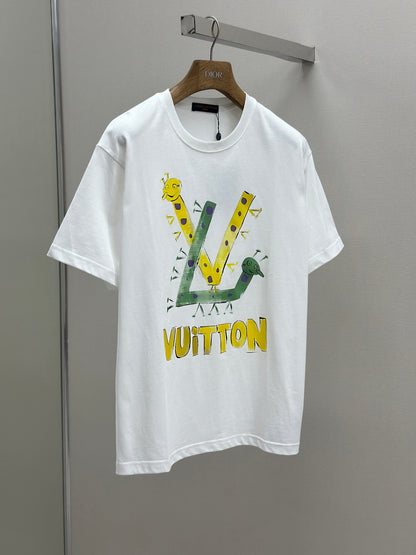 LOUI*V  Logo-embossed cotton T-shirt