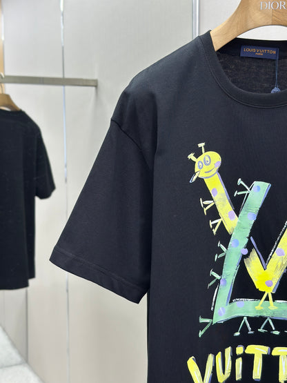 LOUI*V  Logo-embossed cotton T-shirt