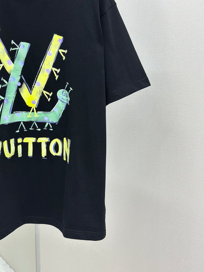 LOUI*V  Logo-embossed cotton T-shirt