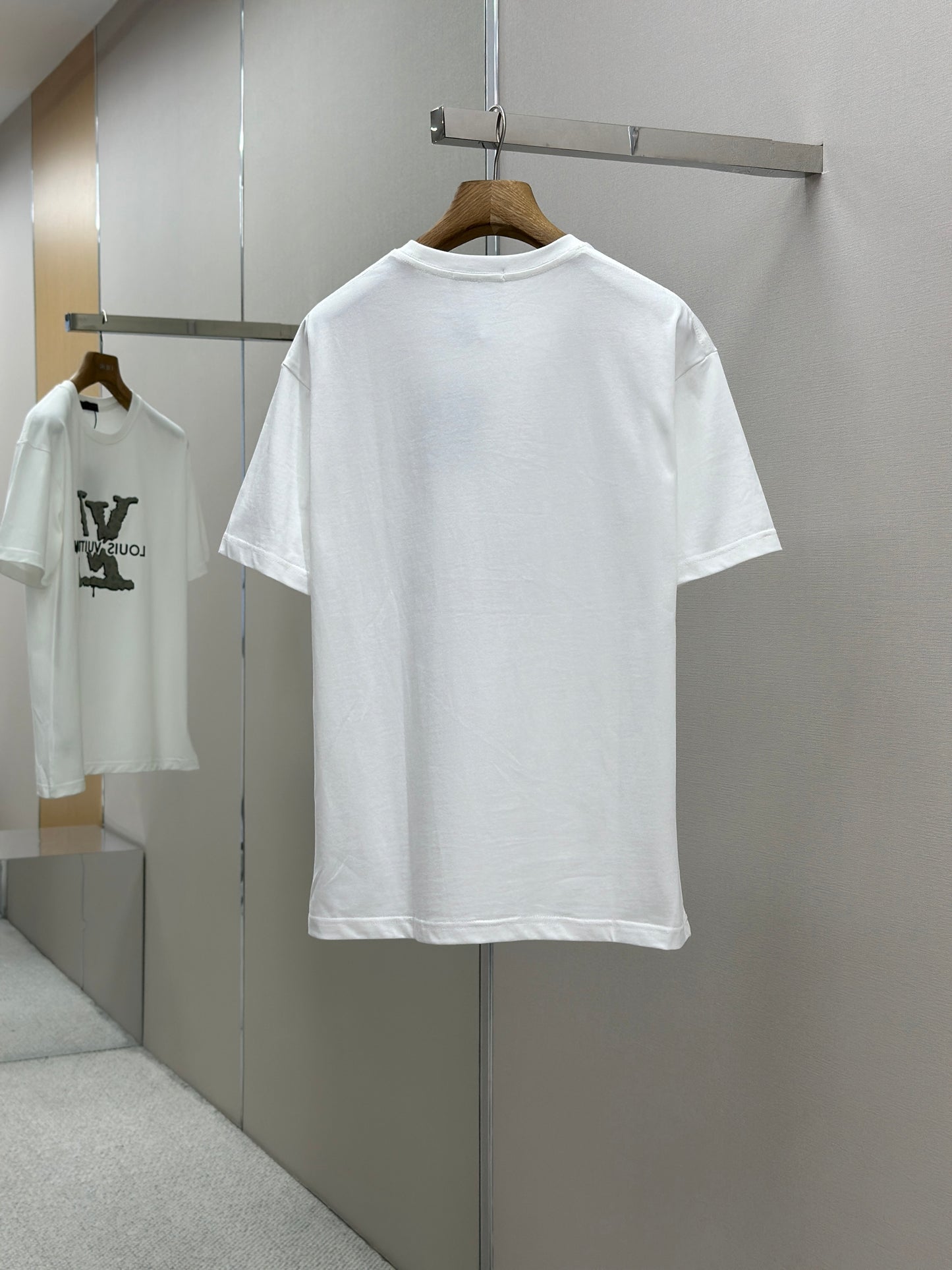 LOUI*V  Logo-embossed cotton T-shirt