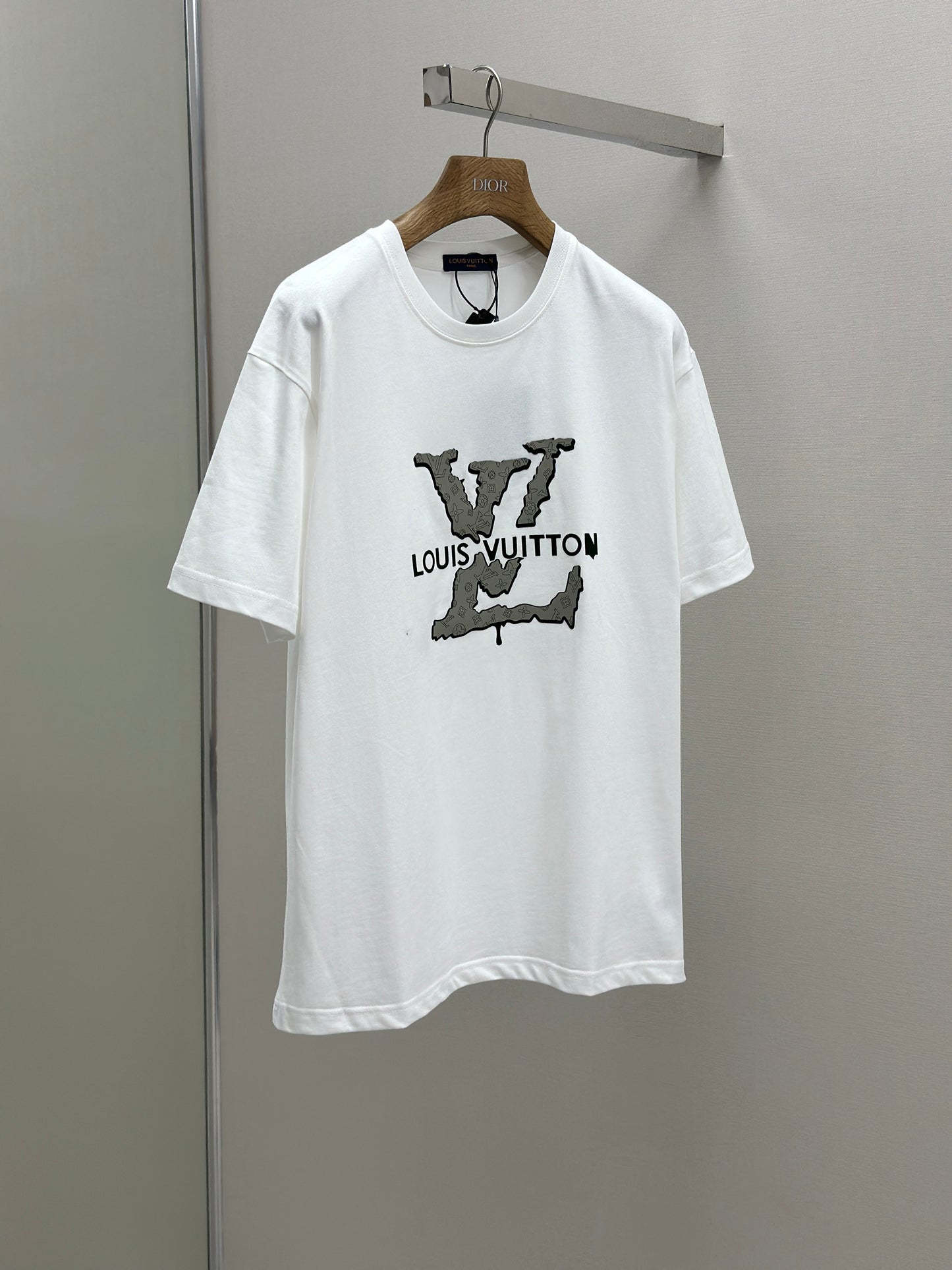 LOUI*V  Logo-embossed cotton T-shirt