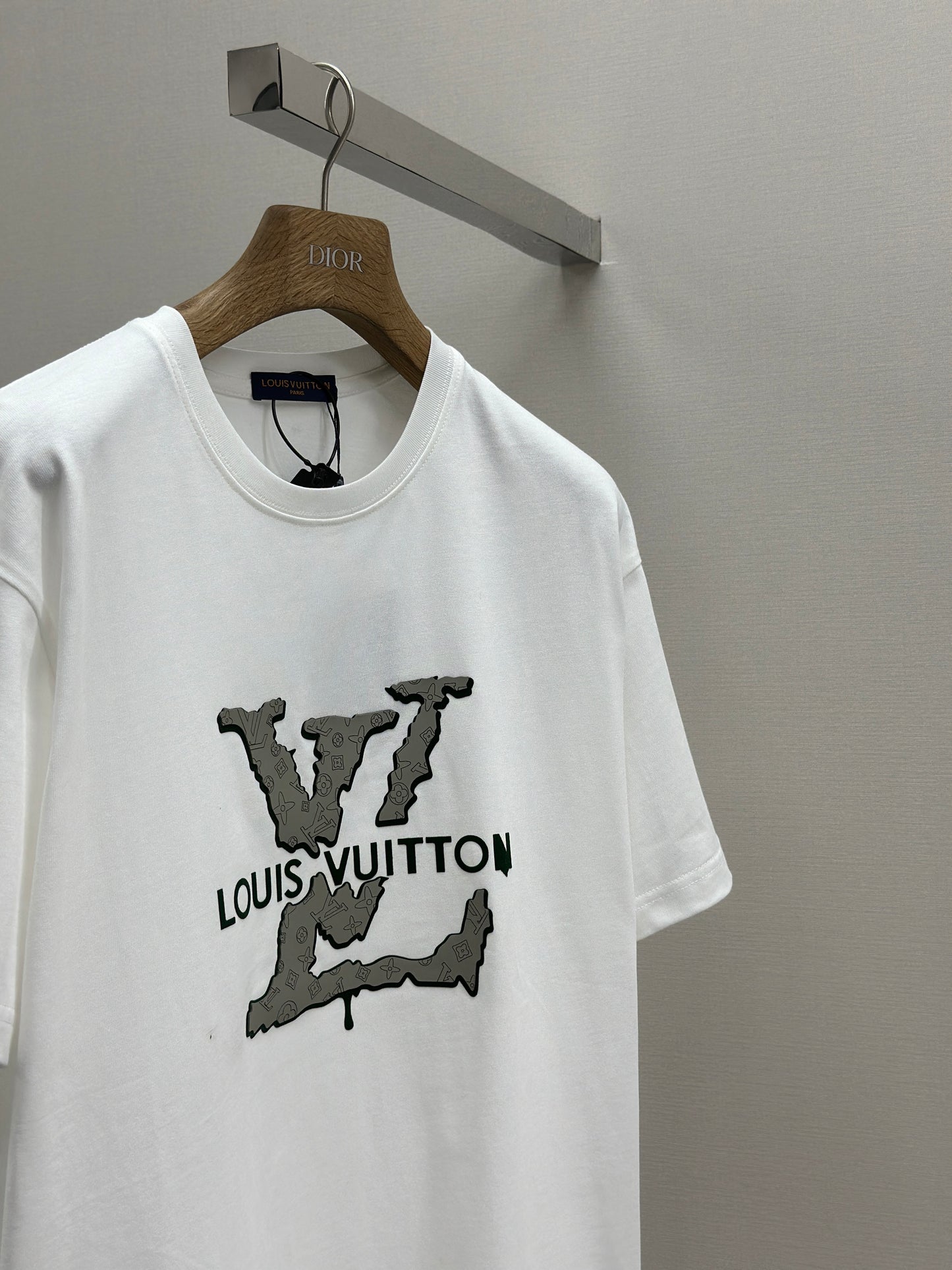 LOUI*V  Logo-embossed cotton T-shirt
