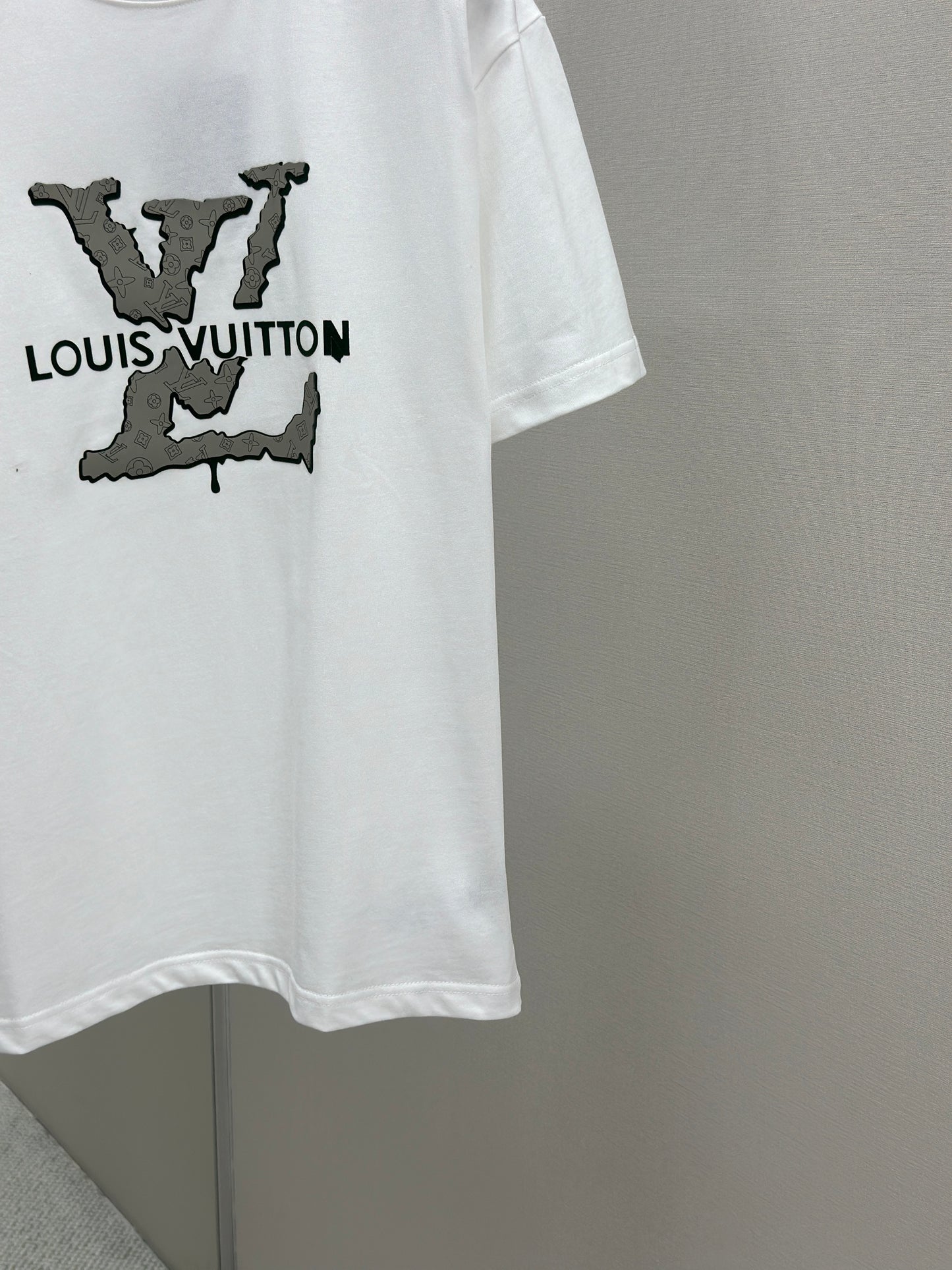 LOUI*V  Logo-embossed cotton T-shirt