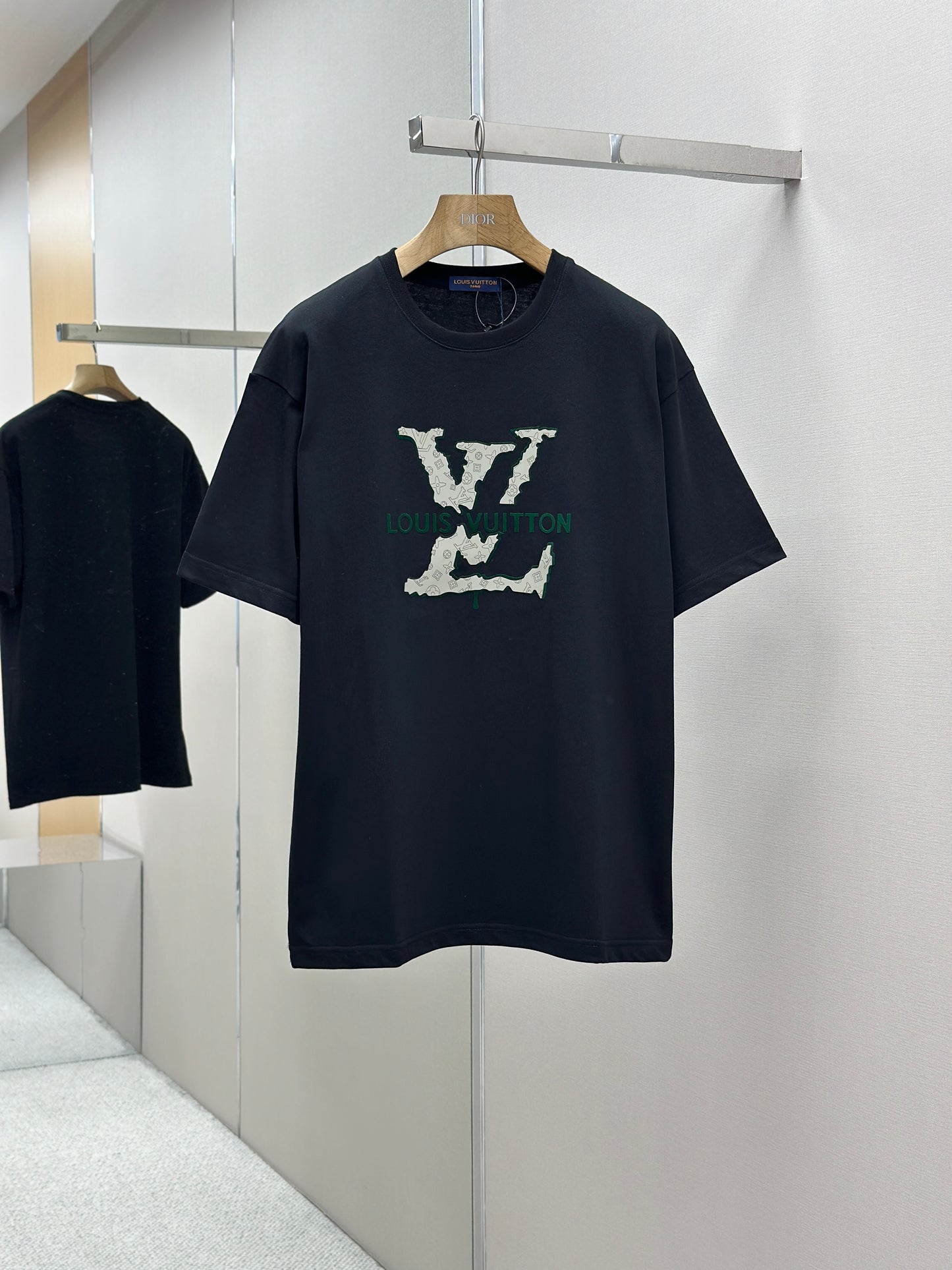 LOUI*V  Logo-embossed cotton T-shirt
