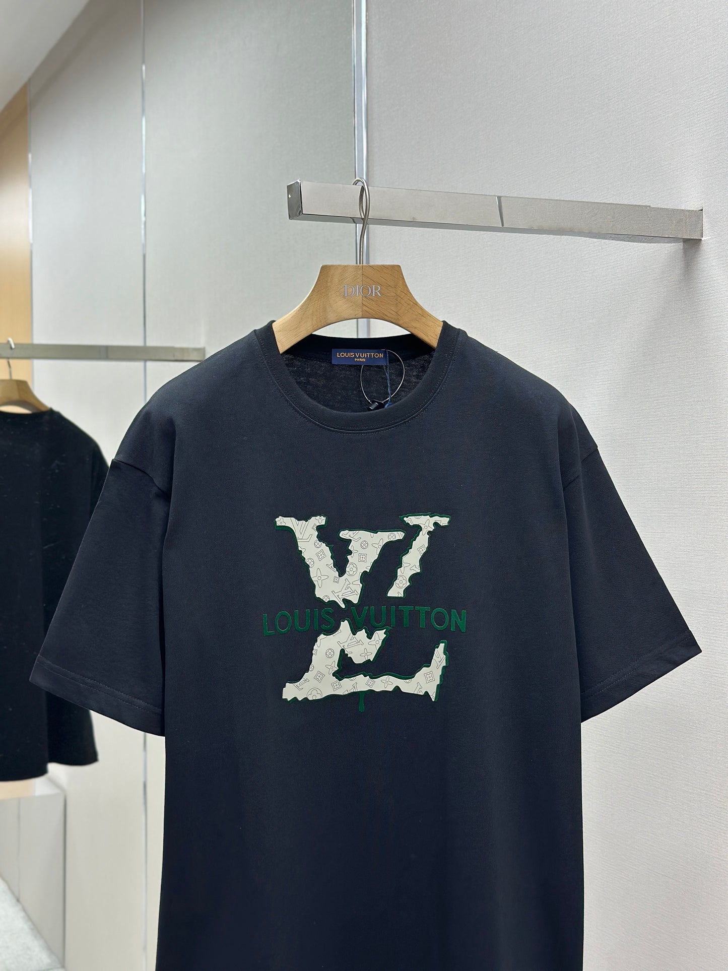 LOUI*V  Logo-embossed cotton T-shirt