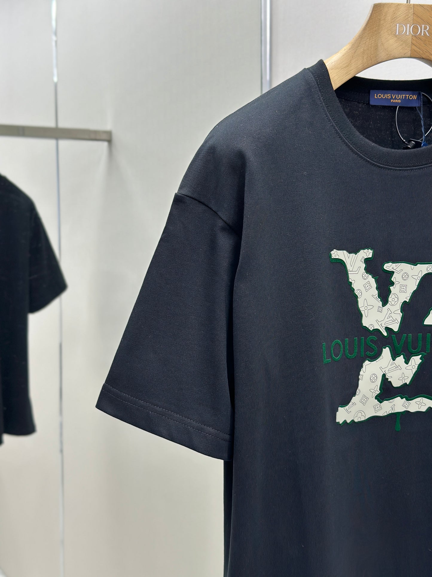 LOUI*V  Logo-embossed cotton T-shirt