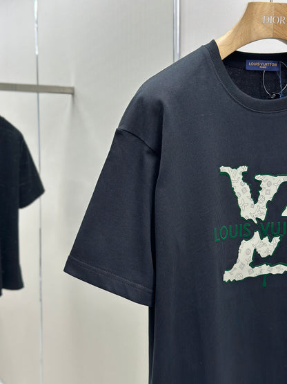 LOUI*V  Logo-embossed cotton T-shirt