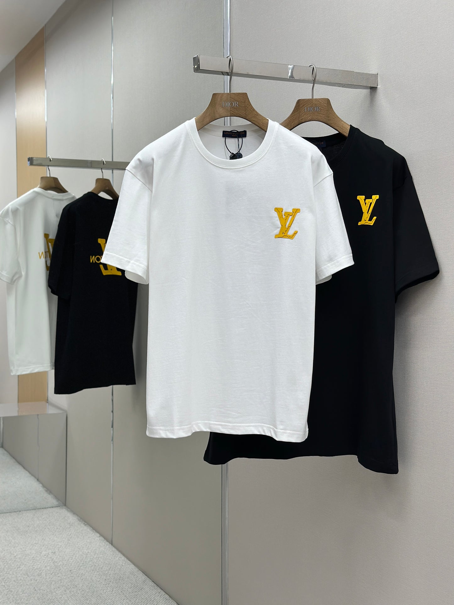 LOUI*V  Logo-embossed cotton T-shirt