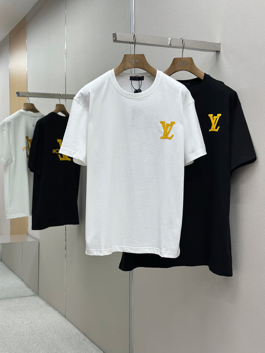 LOUI*V  Logo-embossed cotton T-shirt
