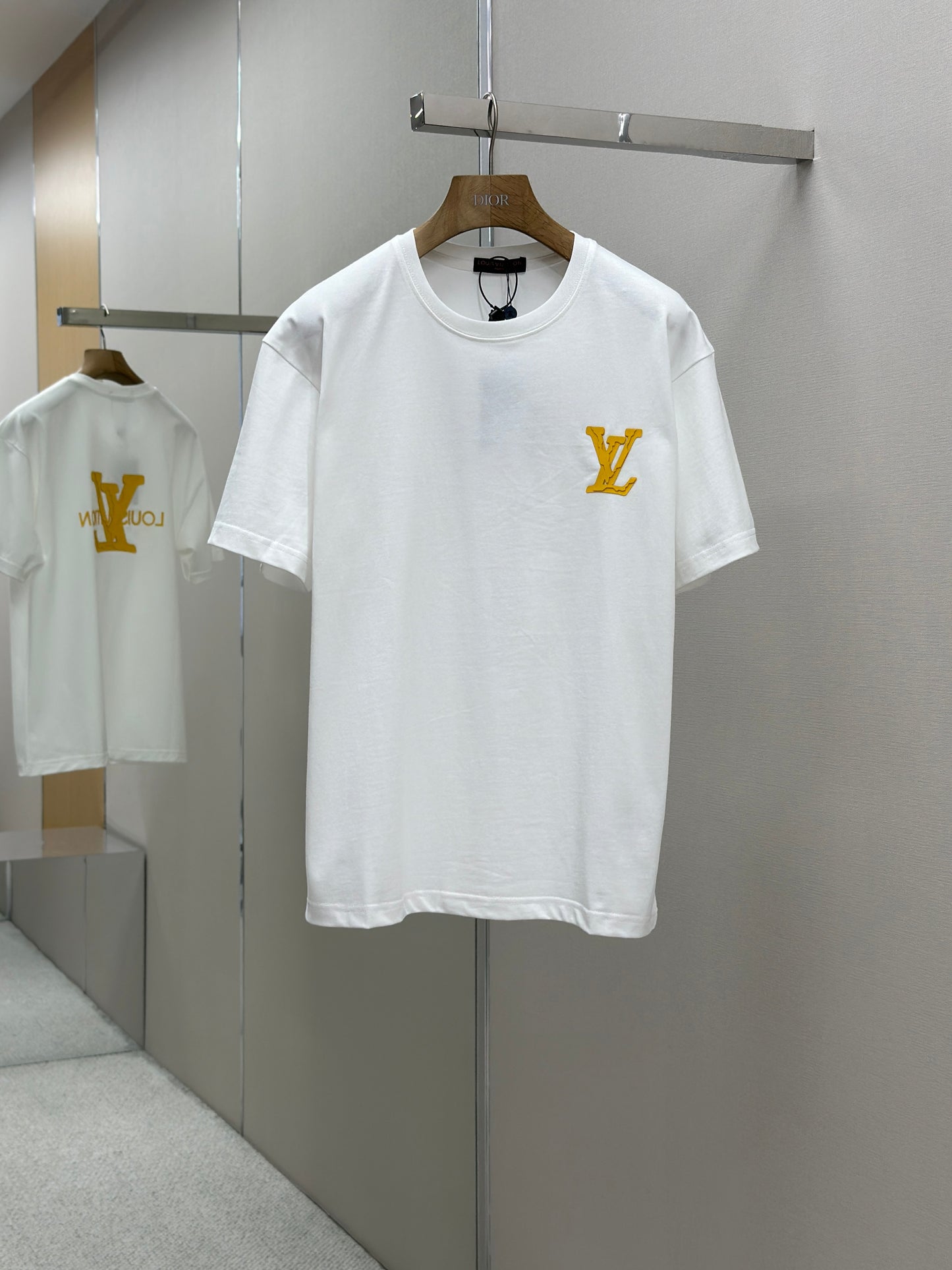 LOUI*V  Logo-embossed cotton T-shirt