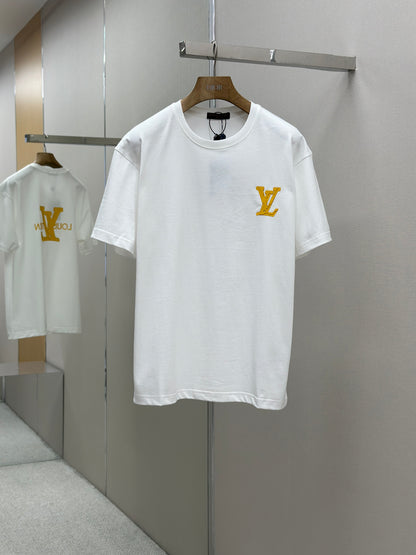 LOUI*V  Logo-embossed cotton T-shirt