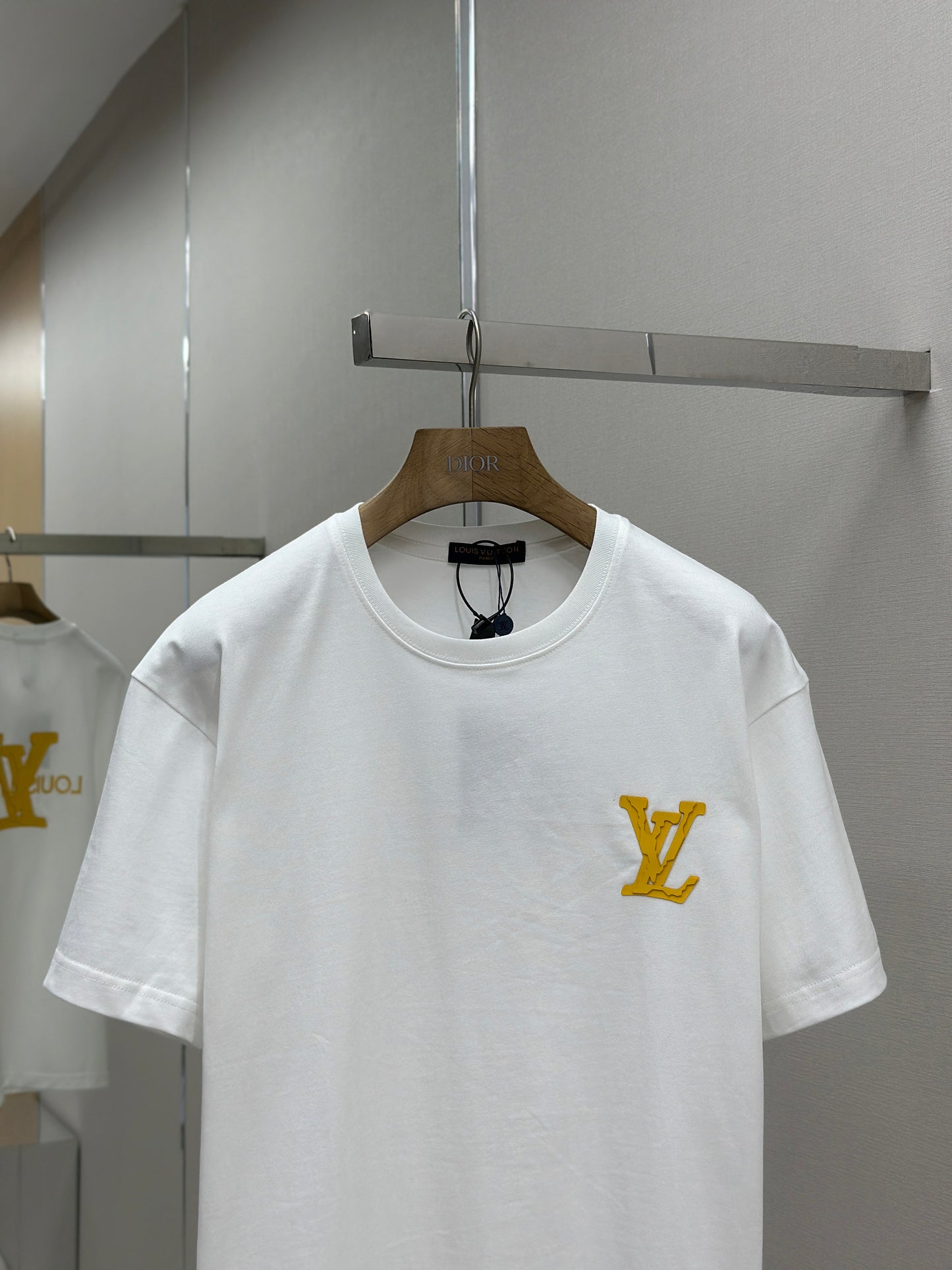LOUI*V  Logo-embossed cotton T-shirt