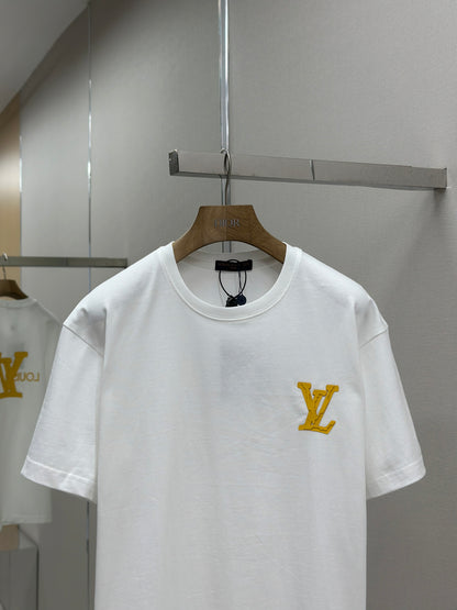 LOUI*V  Logo-embossed cotton T-shirt