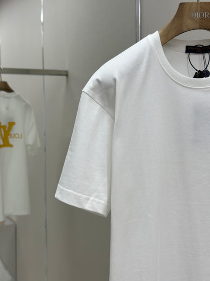 LOUI*V  Logo-embossed cotton T-shirt