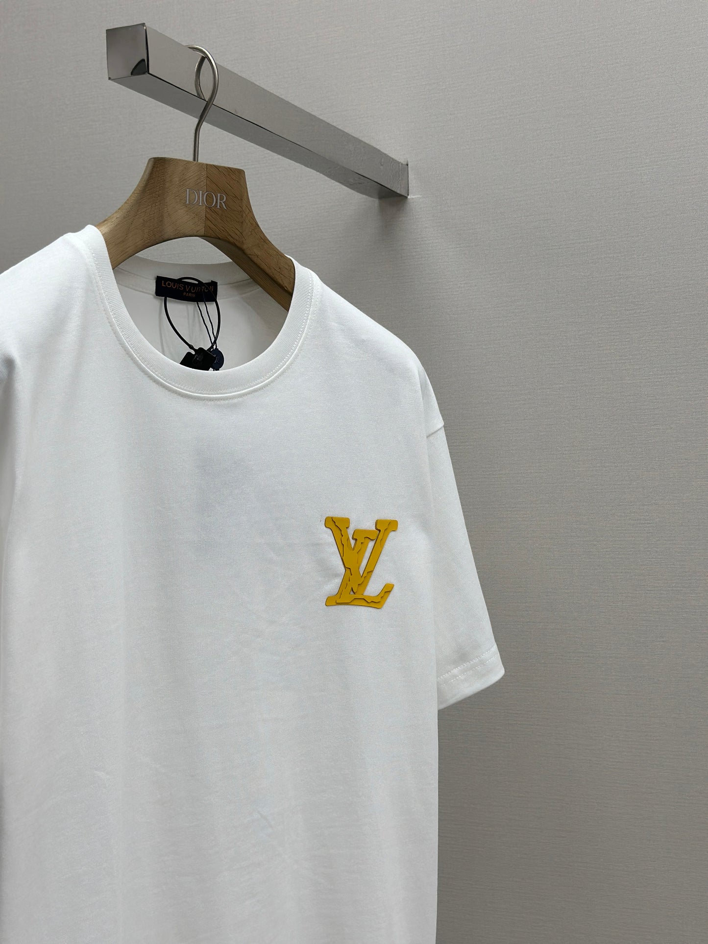 LOUI*V  Logo-embossed cotton T-shirt