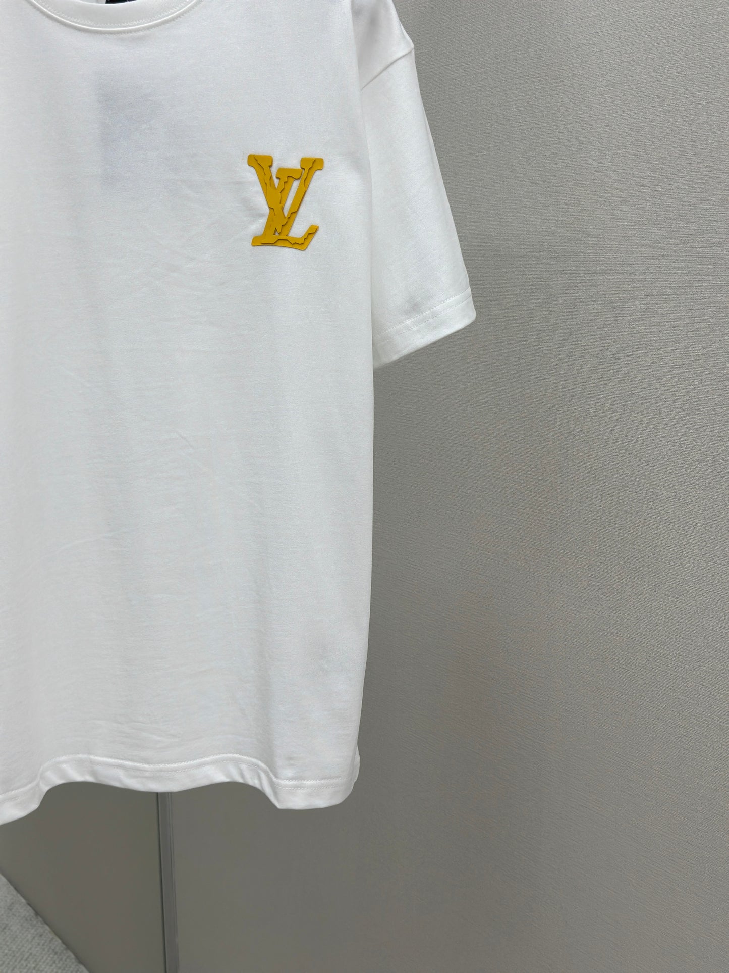 LOUI*V  Logo-embossed cotton T-shirt