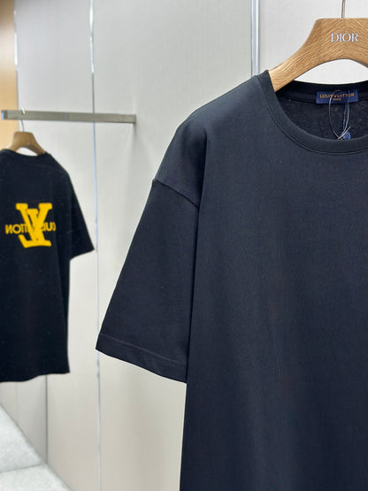 LOUI*V  Logo-embossed cotton T-shirt