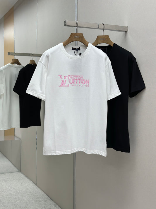 LOUI*V  Logo-embossed cotton T-shirt