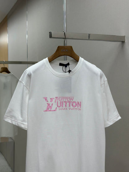 LOUI*V  Logo-embossed cotton T-shirt