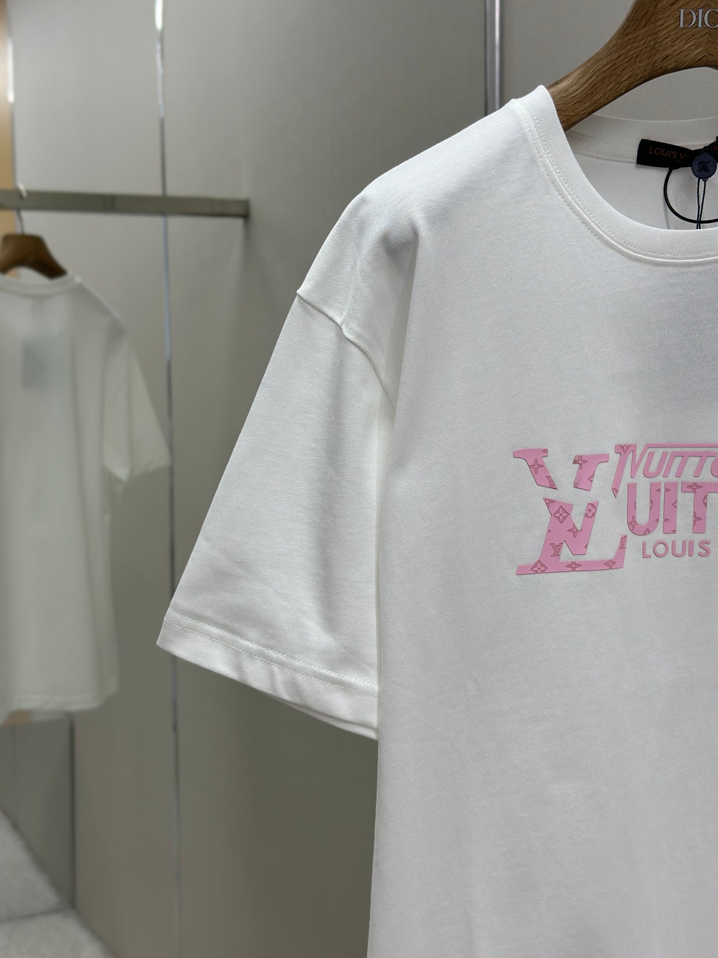 LOUI*V  Logo-embossed cotton T-shirt