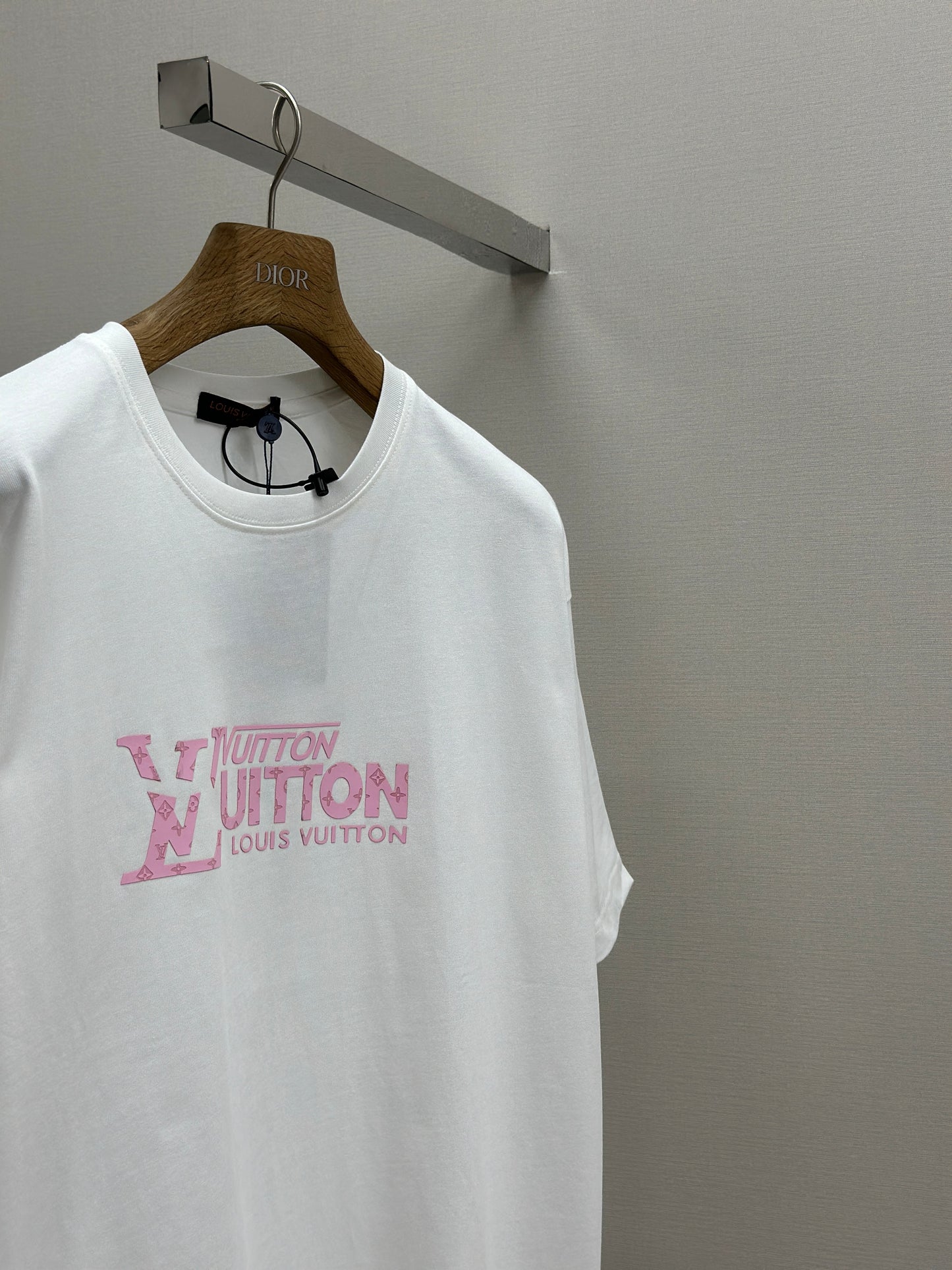 LOUI*V  Logo-embossed cotton T-shirt