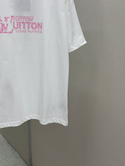LOUI*V  Logo-embossed cotton T-shirt
