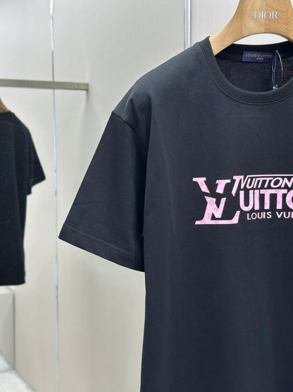 LOUI*V  Logo-embossed cotton T-shirt