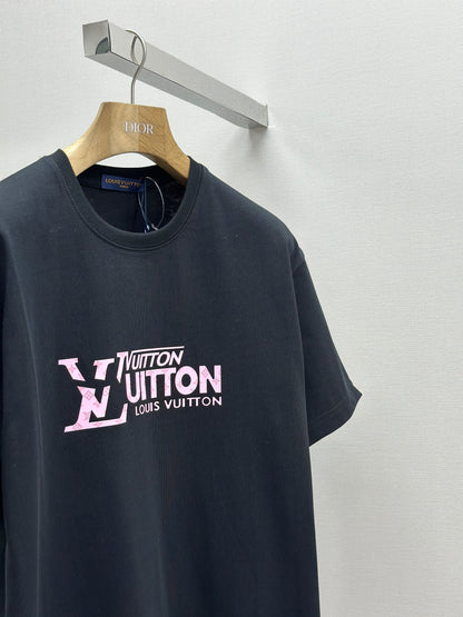 LOUI*V  Logo-embossed cotton T-shirt