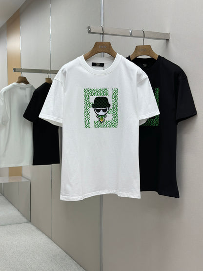 FEND1   Patterned cotton T-shirt