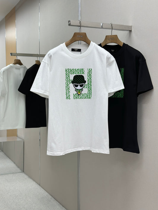 FEND1   Patterned cotton T-shirt