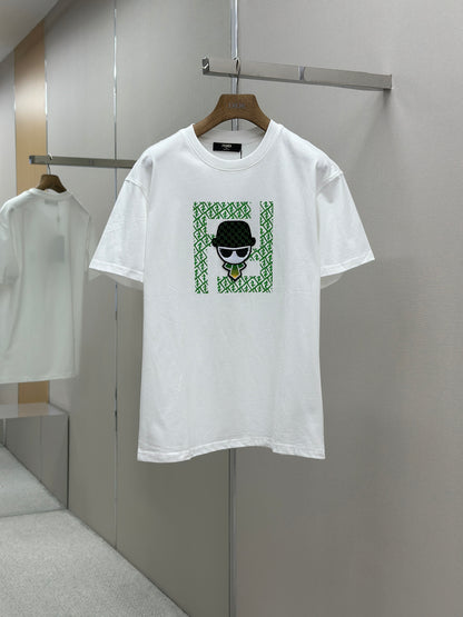 FEND1   Patterned cotton T-shirt