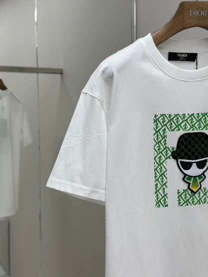 FEND1   Patterned cotton T-shirt