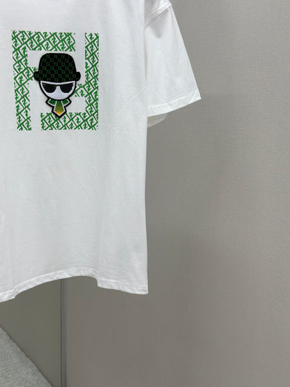 FEND1   Patterned cotton T-shirt