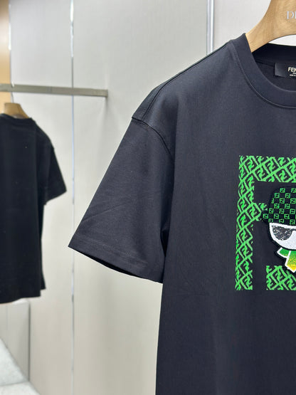FEND1   Patterned cotton T-shirt
