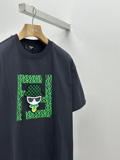 FEND1   Patterned cotton T-shirt
