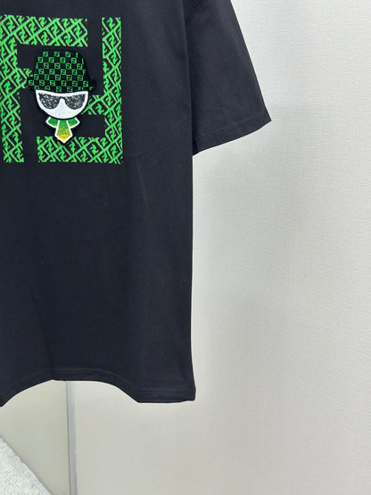 FEND1   Patterned cotton T-shirt