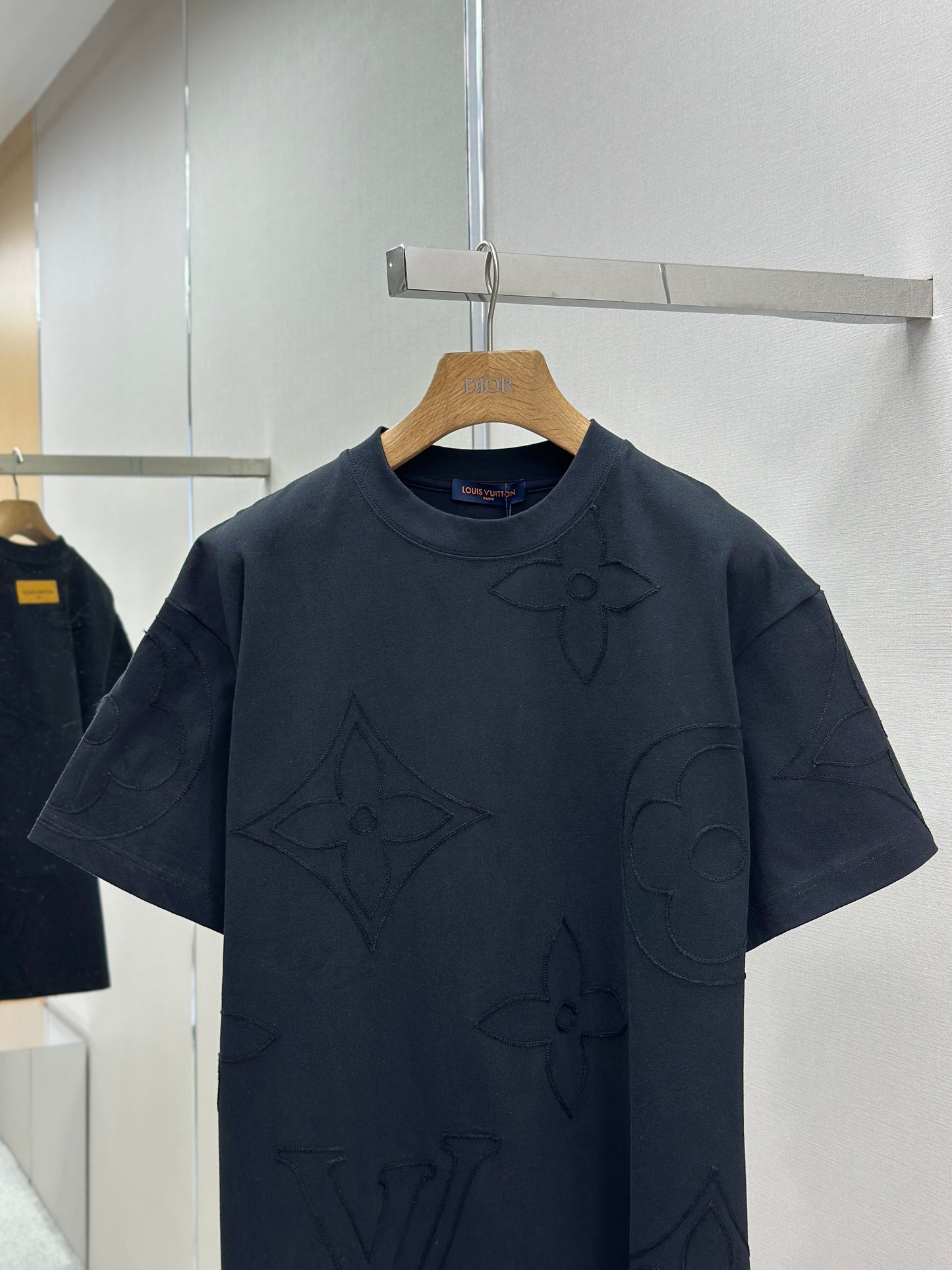 LOUI*V  Monogram Embroidered Cotton T-Shirt