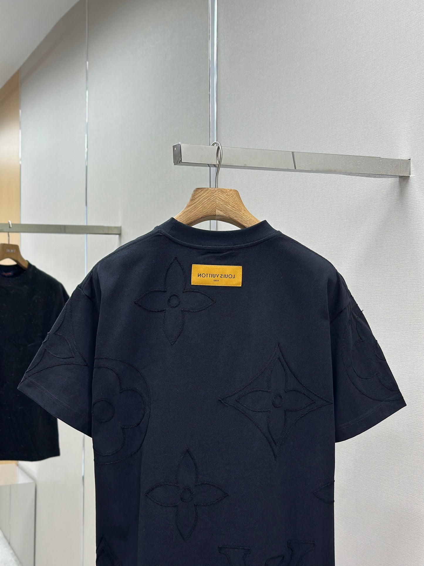 LOUI*V  Monogram Embroidered Cotton T-Shirt