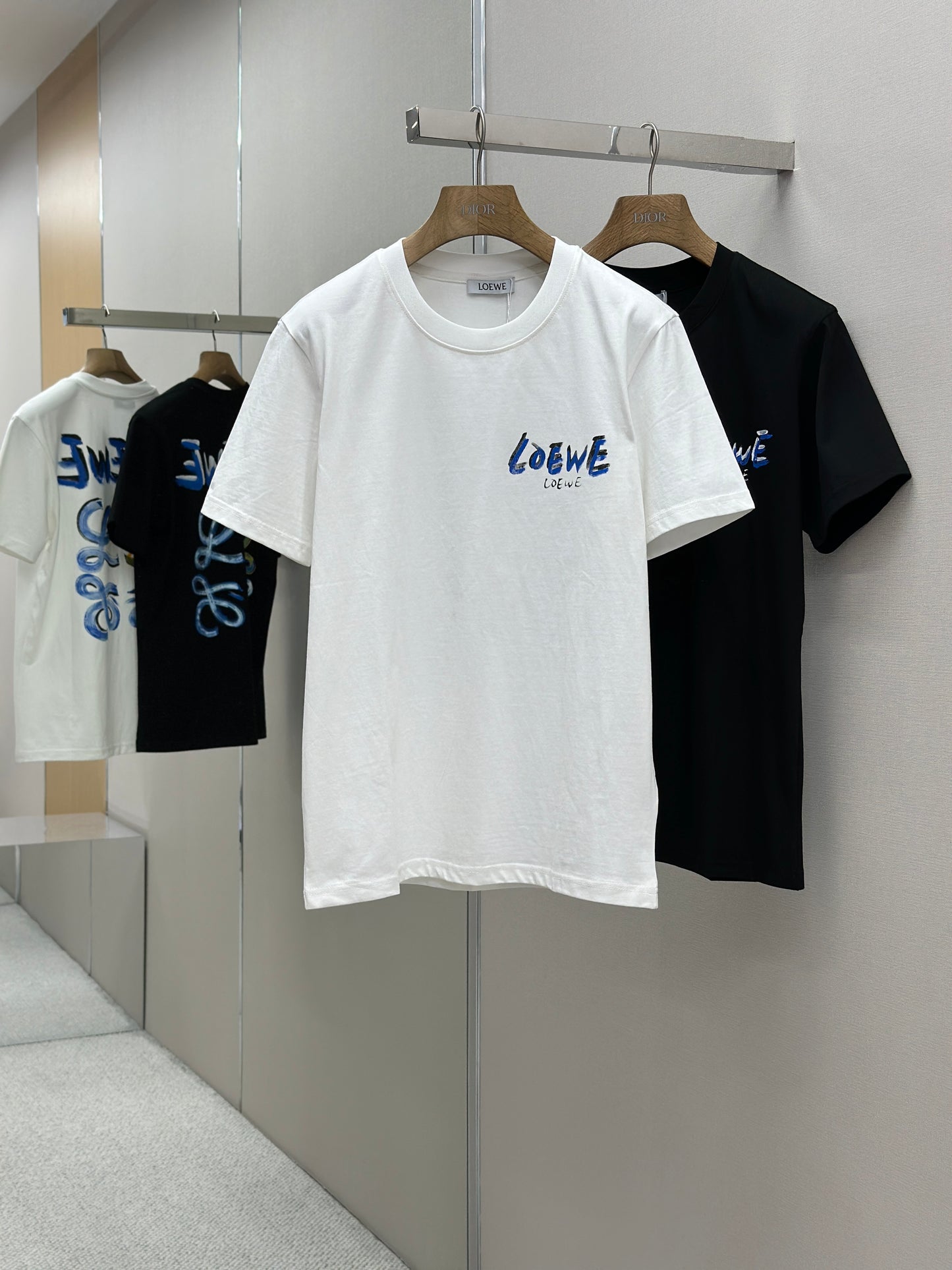 LOE*W  Patterned cotton T-shirt