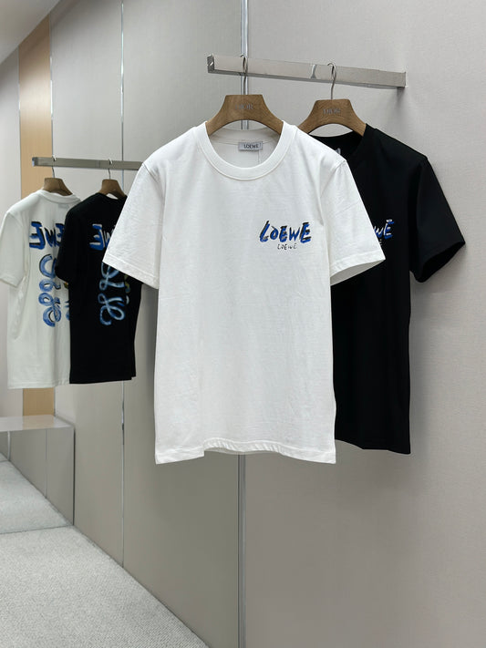 LOE*W  Patterned cotton T-shirt