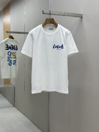 LOE*W  Patterned cotton T-shirt