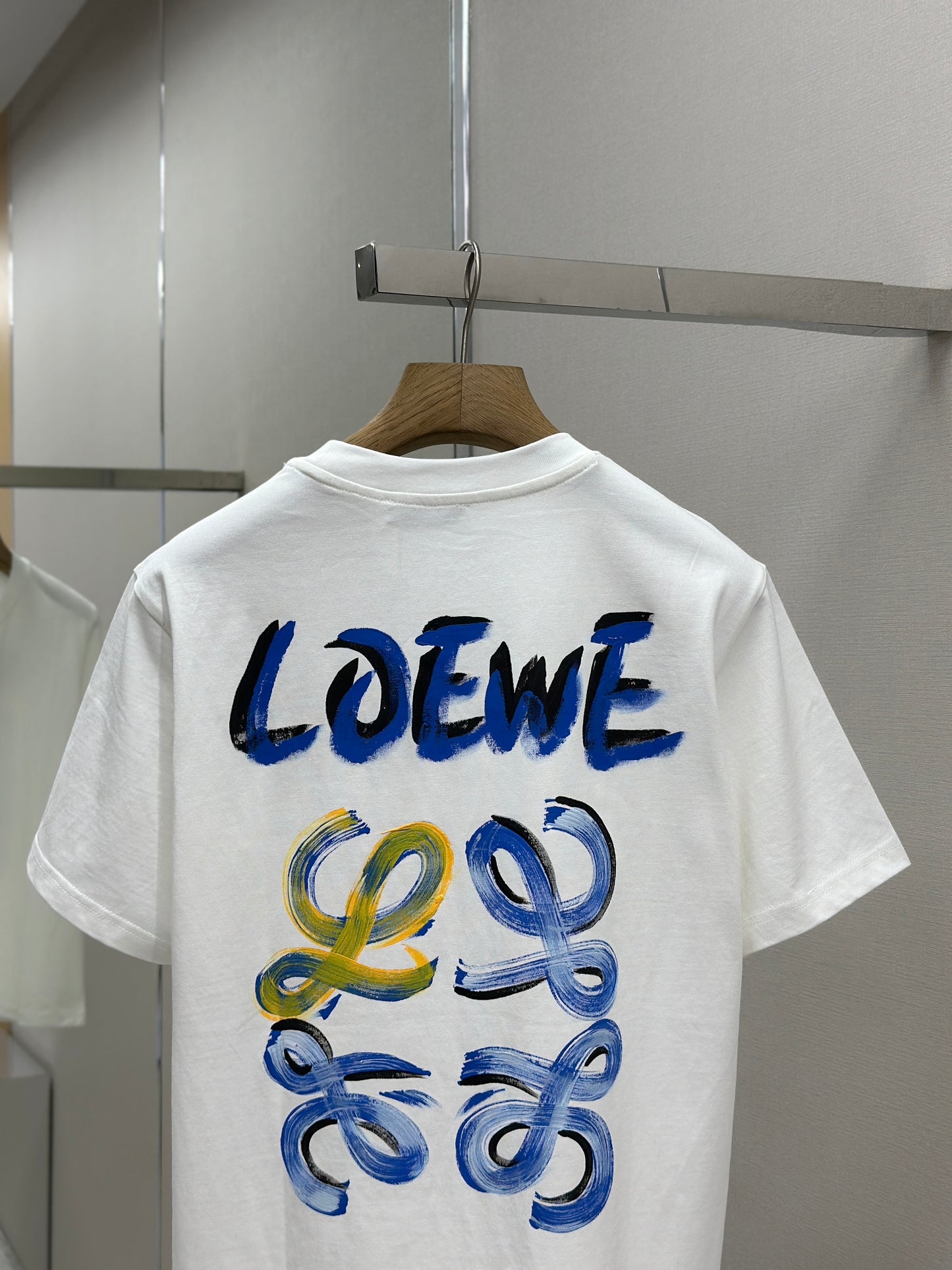 LOE*W  Patterned cotton T-shirt