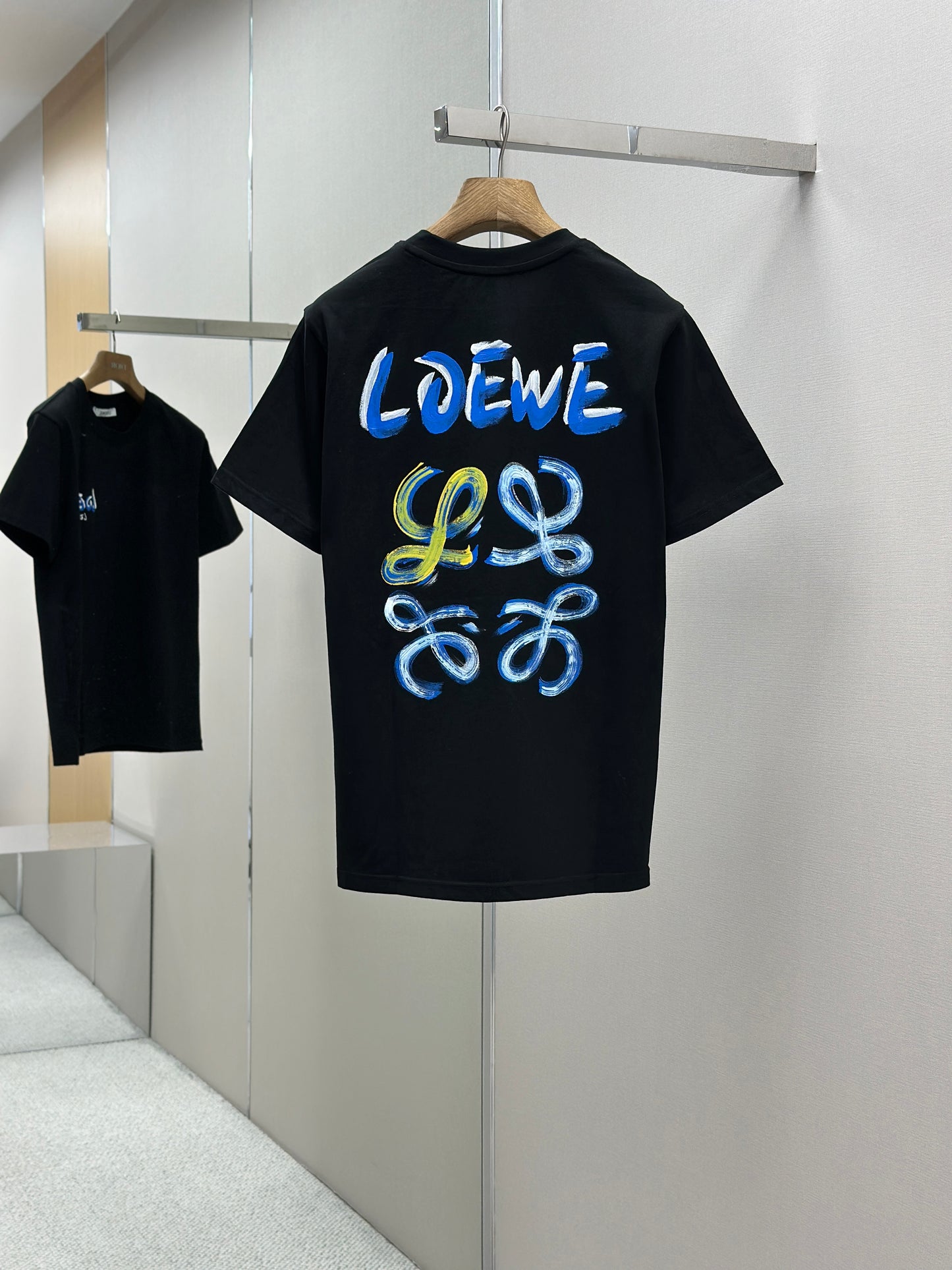 LOE*W  Patterned cotton T-shirt